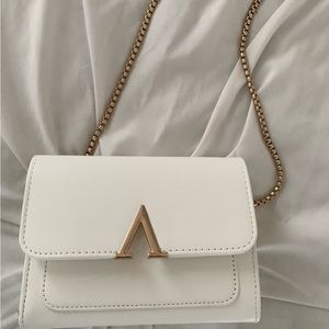 white purse